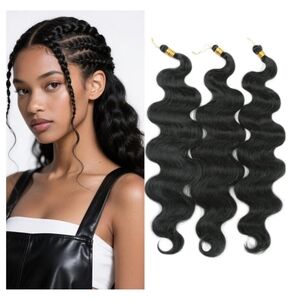 24 Inch Body Wave Braiding Hair 3 Pack
